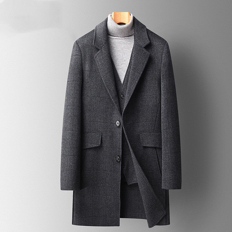 Cashmere Coat Mid-length Double-sided Woolen Coat