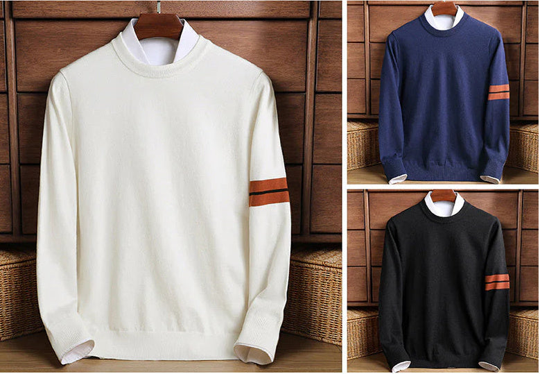 Casual Thickening Men's Round Neck Sweater