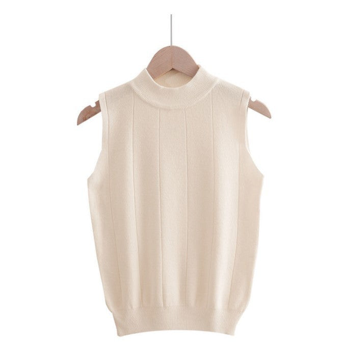 Knit Sweater Slim Thin Bottoming Vest Top