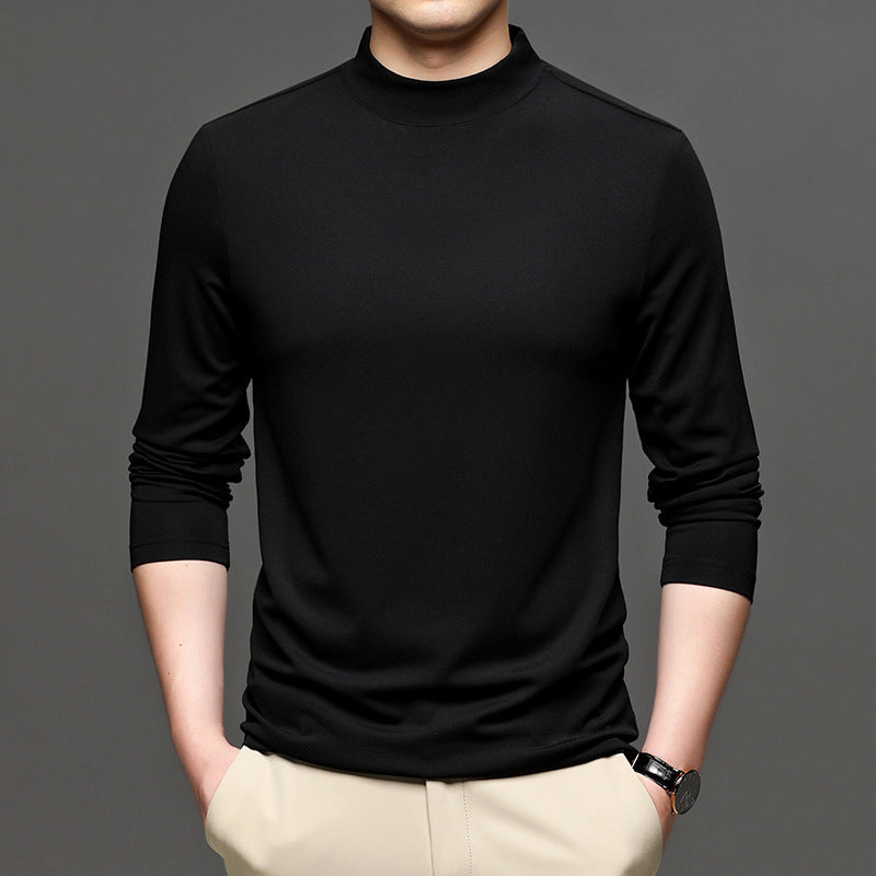 Half-high Collar Long Sleeves turtleneck t-shirt