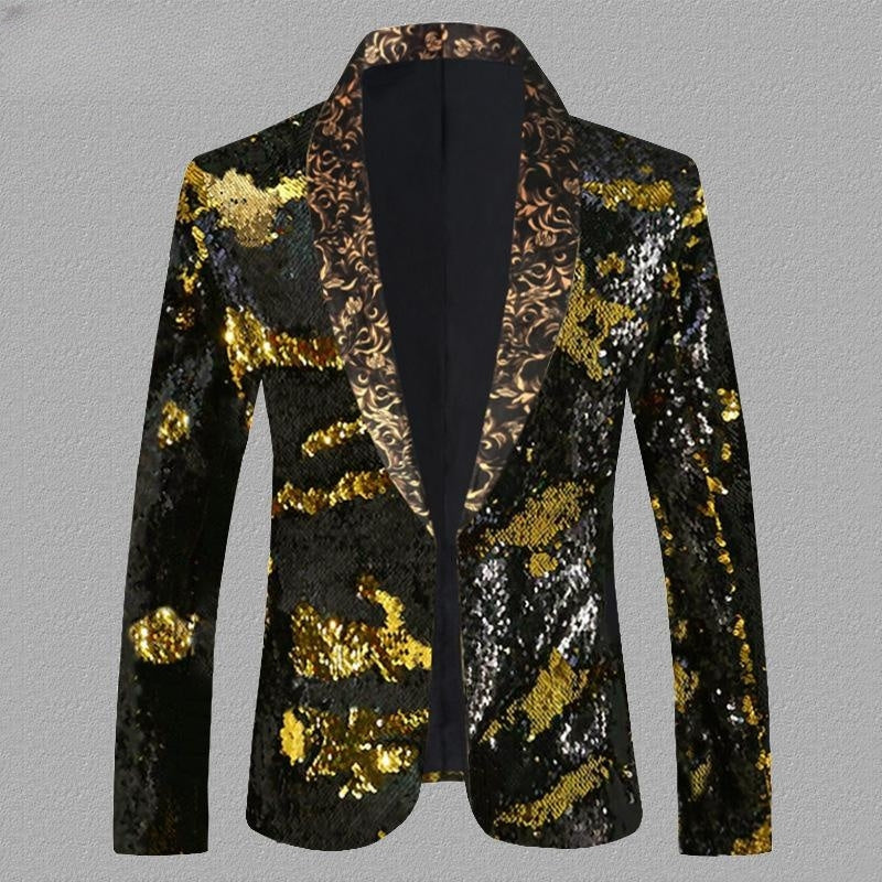 Sequined Turning Piece Performance Singer Host Stage Performance Suit