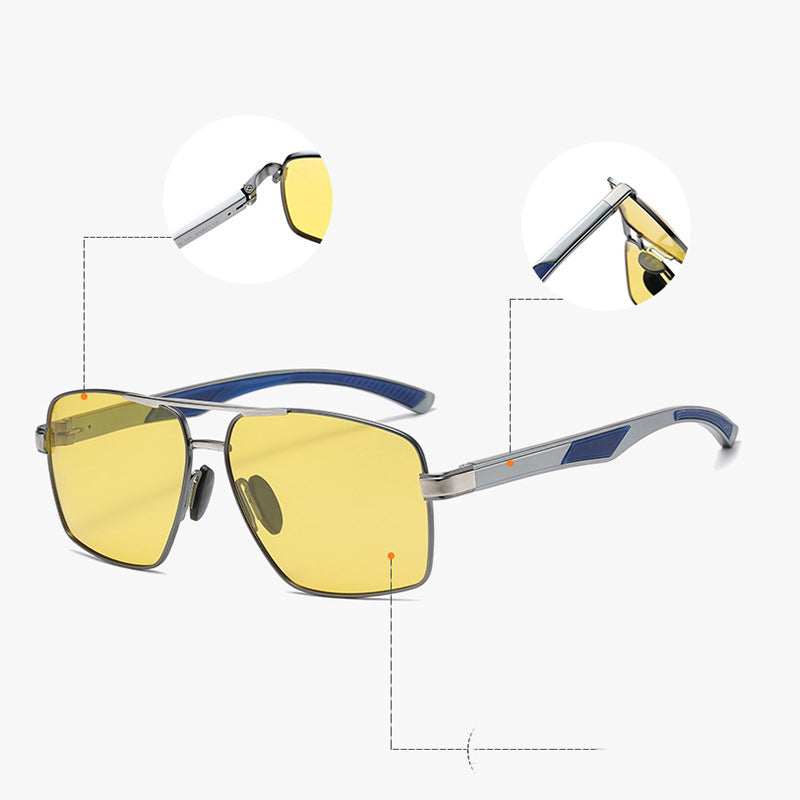 Sunglasses Men's New Trendy Color-changing Polarized Sunglasses