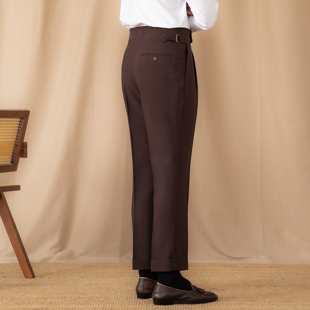 Perugia Ufficio Single Pleated Straight Fit Trousers