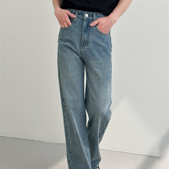 Men's Loose And Versatile Straight Jeans