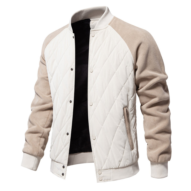 Leisure Coat Stitching Raglan Sleeve Coat For Men