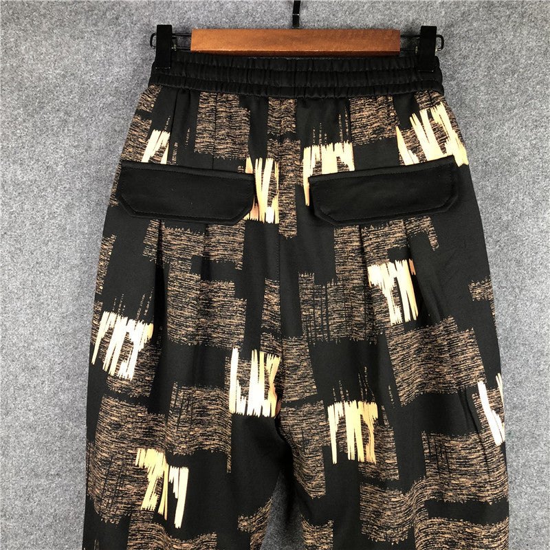 Men's Loose Fitting Printed Casual Pants