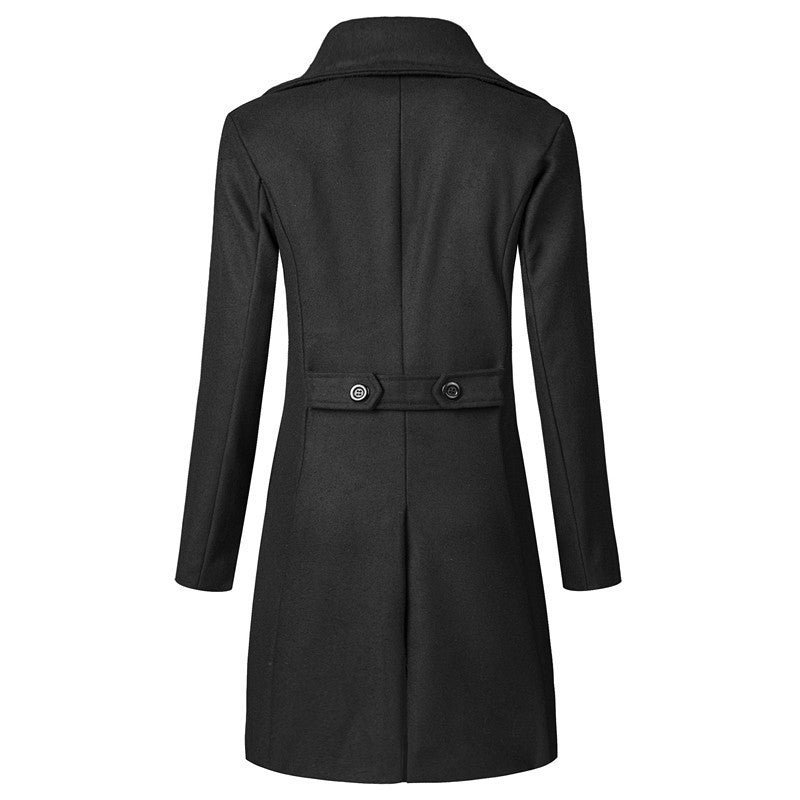 Double Breasted Mid-length Trench Coat