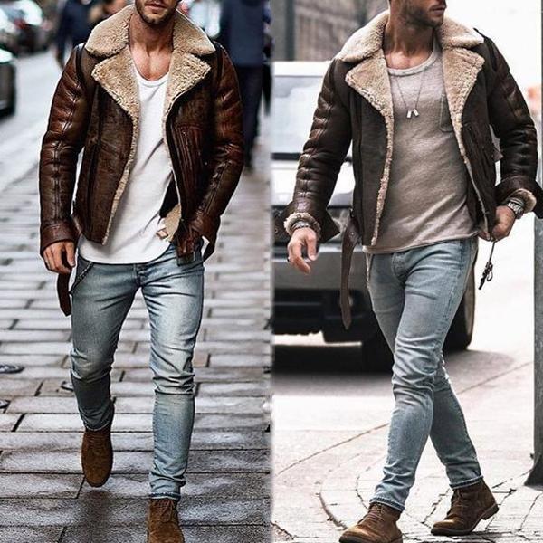 Streetwear Leather Jacket for men