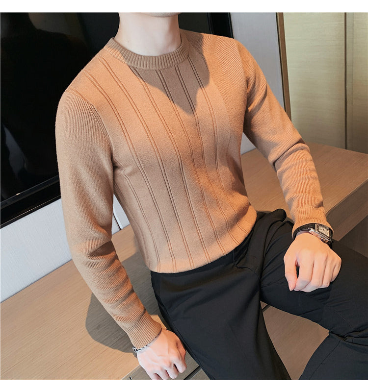 Men's Fashion Casual Round Neck Bottoming Shirt