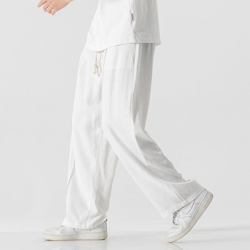 Cotton And Linen Trousers