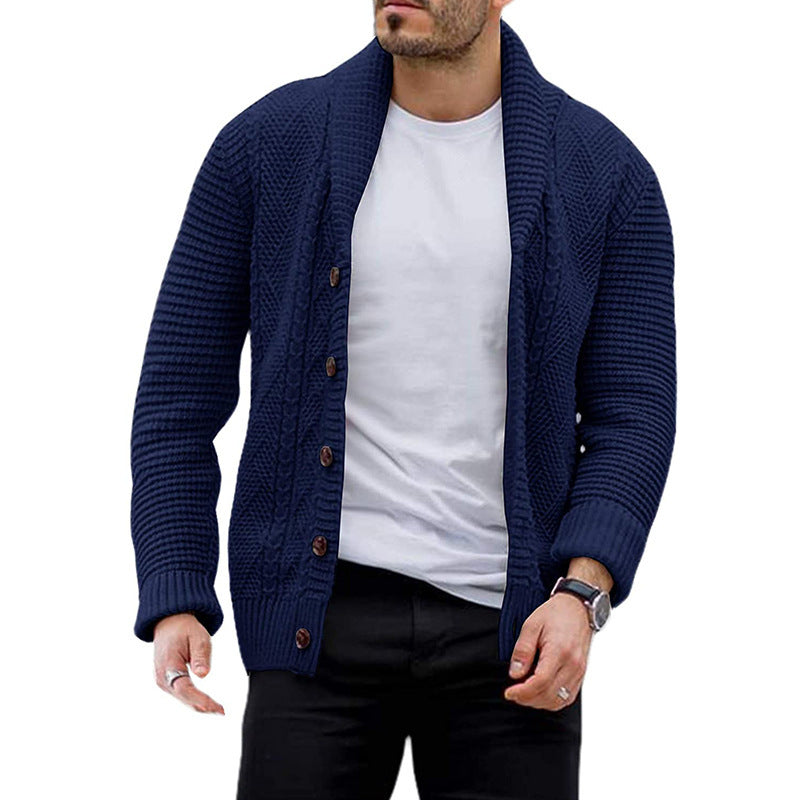 Men's Cardigan Single Breasted Sweater