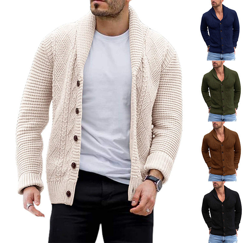 Men's Cardigan Single Breasted Sweater