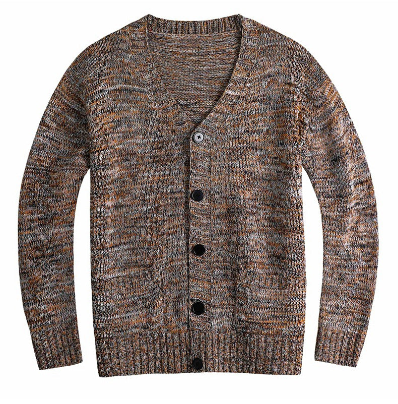 Maglione sottile in misto lana per uomo autunno e inverno