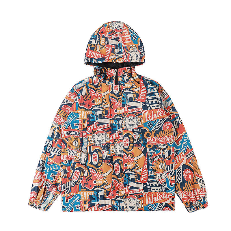 Ruffian Handsome Fried Street Coat Printed Jacket