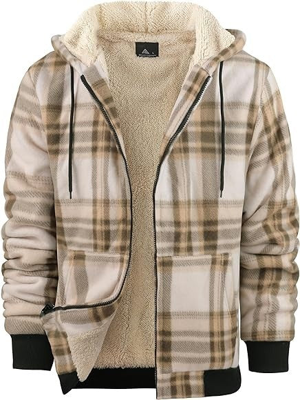 Thickened Cotton-padded Plaid Long Sleeve Loose jacket