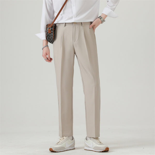 Men's Casual Business Ice Silk Trousers