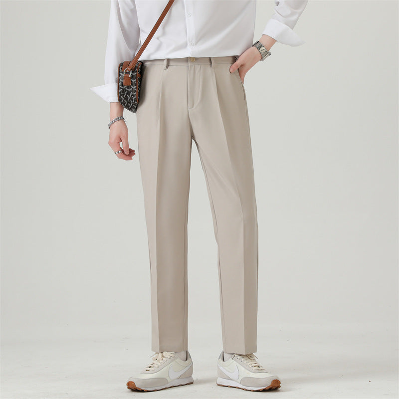 Men's Casual Business Ice Silk Trousers