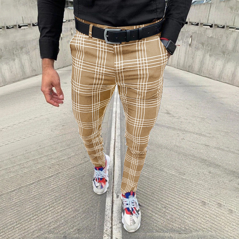 Men's Big Stripe Fashion Pencil Pants