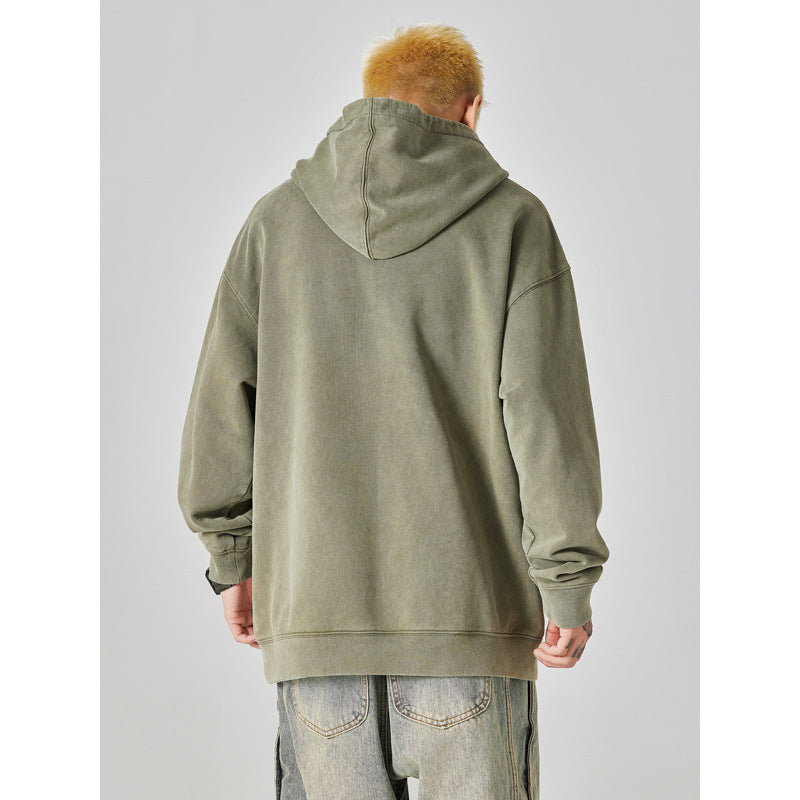 Men's Casual Hooded Cotton Sweater