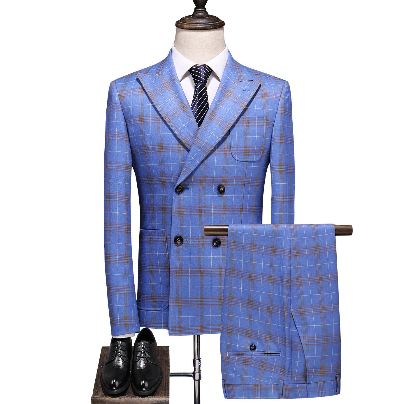 Men's Double-breasted Three-piece Suit