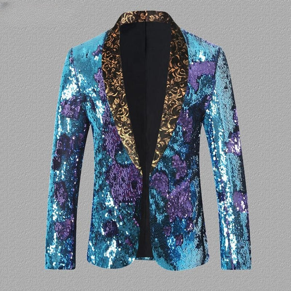 Sequined Turning Piece Performance Singer Host Stage Performance Suit