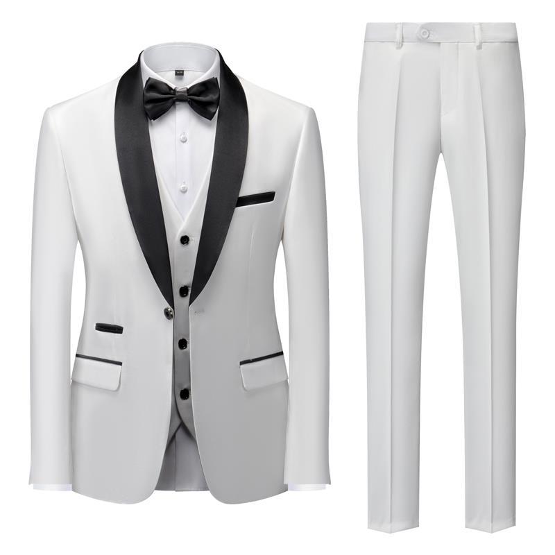 Stage Suit Host Performance Bridegroom Men three-piece Suit