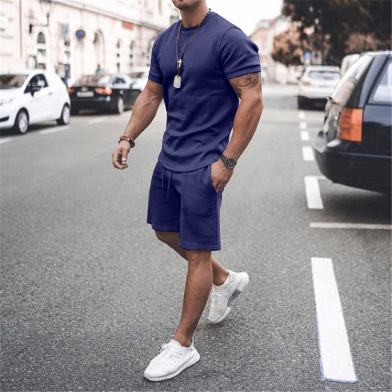 European And American Men's Sweater Casual Sports JumpSuit