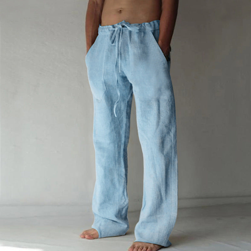 Fashionable Thin Linen Casual Pants