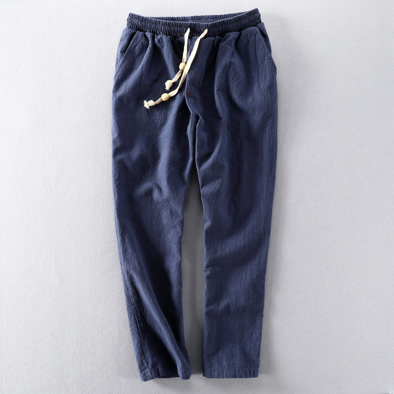 Autumn Linen Men's Casual Loose Cotton And Linen Casual Pants