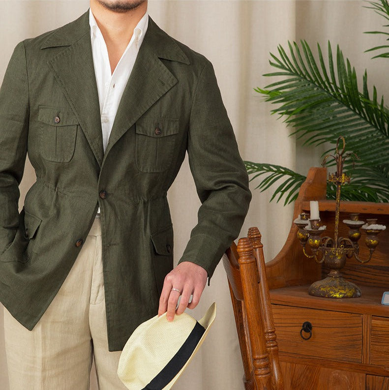 Potenza Linen Safari Jacket