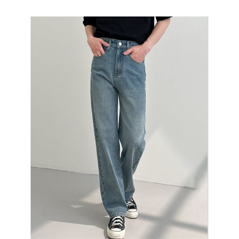 Men's Loose And Versatile Straight Jeans