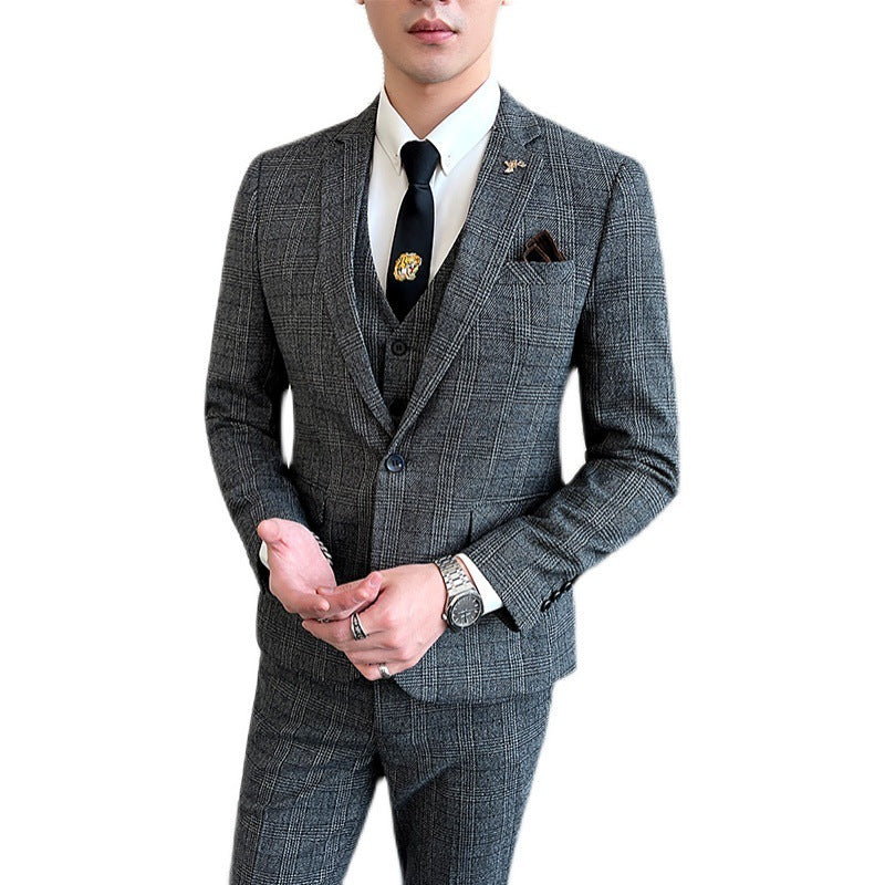 Casual Banquet Korean Three-piece suit Set