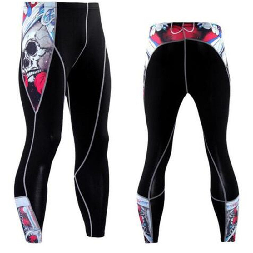 Tight-fitting Men's Stretch, Breathable And Quick-drying Football Basketball Leggings