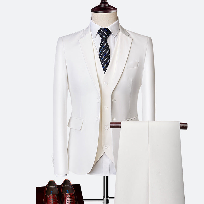 Men's professional three-piece business suit