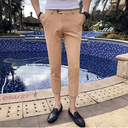 Casual Slim Straight Suit Pants