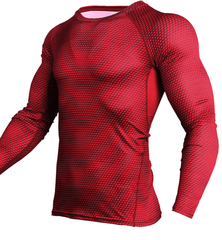 Camiseta de compresión para hombre, camiseta para correr y gimnasio, camiseta transpirable de secado rápido