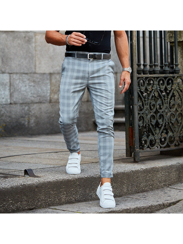 Men's Check Casual Pants