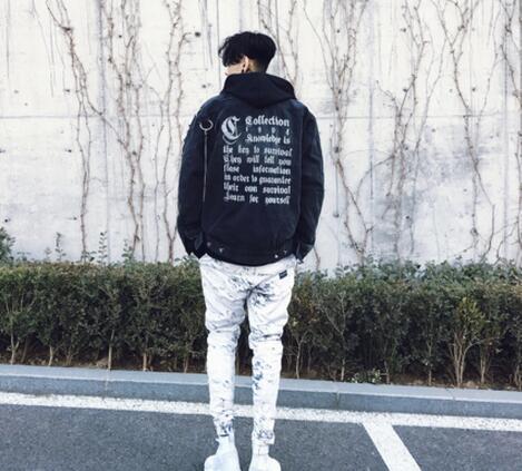 EMBROIDERY DENIM JACKET MEN