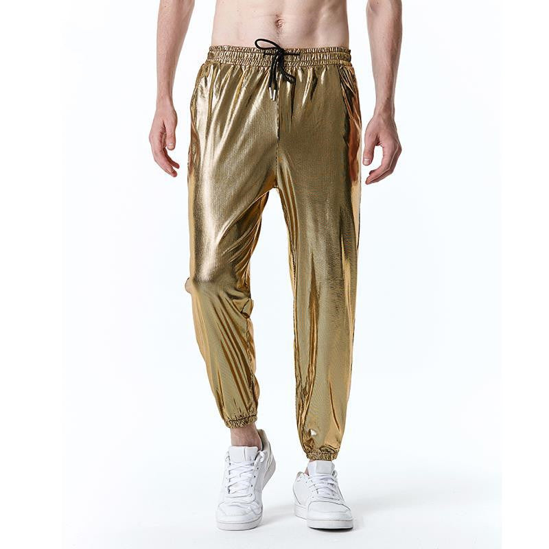 Fashion Strip Gilded Leggings for men