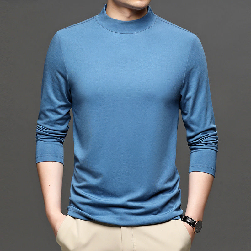 Half-high Collar Long Sleeves turtleneck t-shirt