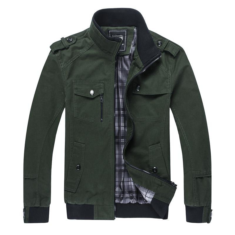 Slim-fit stand-collar jacket youth casual jacket