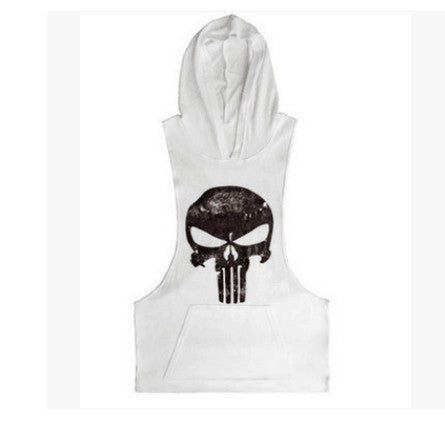 Hooded Skull Bodybuilding Tank Top