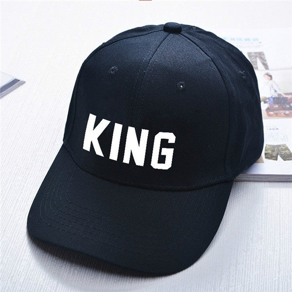 Printed king & queen baseball cap