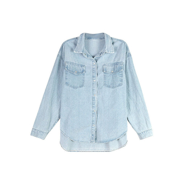 Loose Denim Shirt Jacket Women