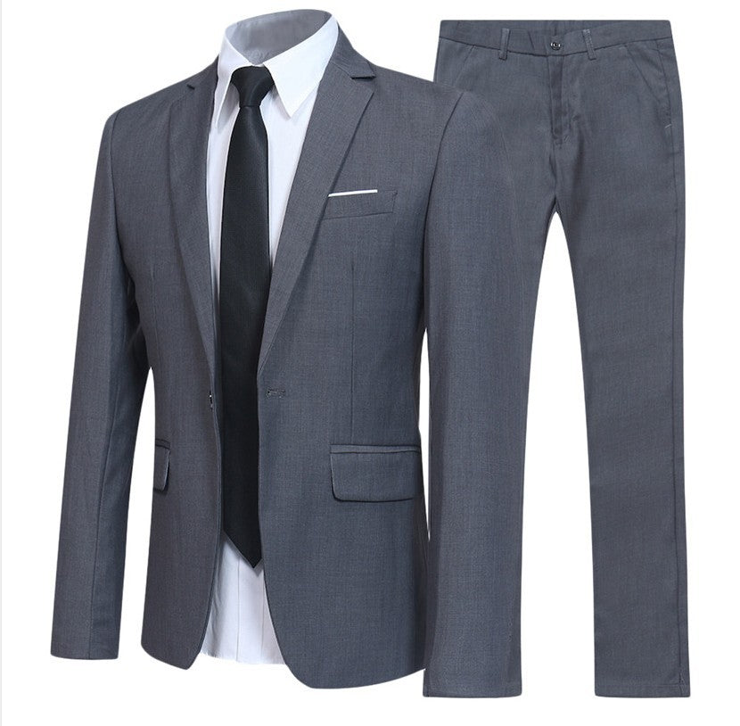 two-piece business suit men