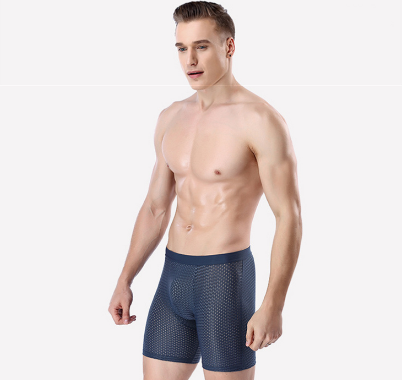 sexy breathable boxer briefs running wear leg long pants