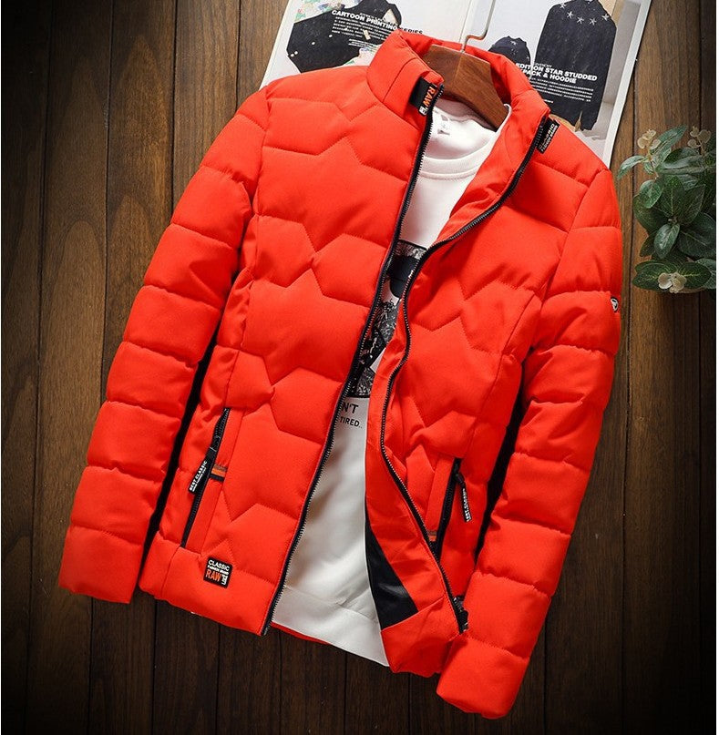 Men's fashion cotton jacket stand collar