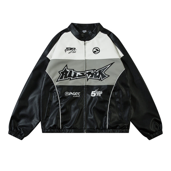 European And American Rock Men's Locomotive Racing jacket