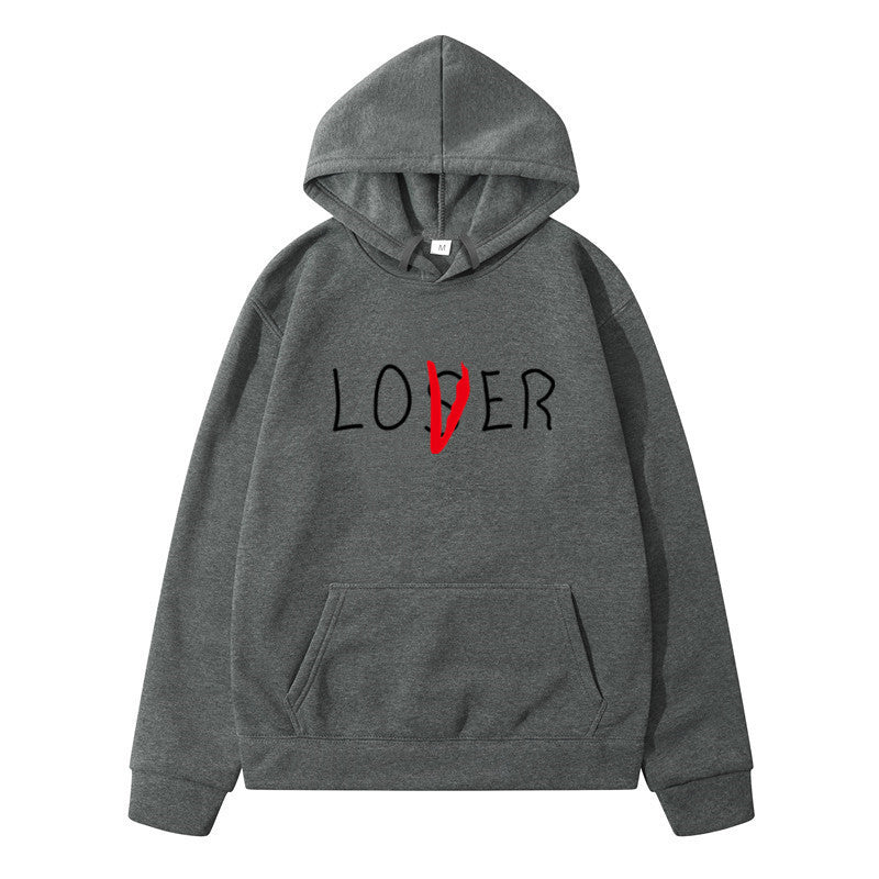 lovers printed Winter hoodies for couples