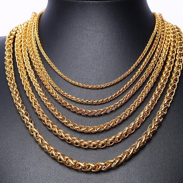 Hiphop Stainless Steel Necklace Curb Cuban Link Chain